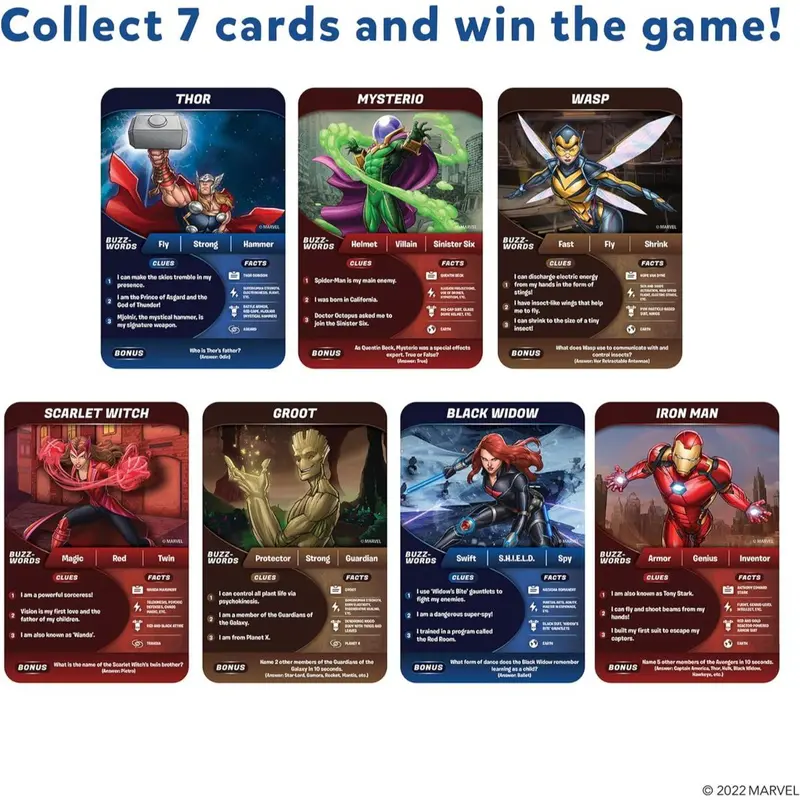 Skillmatics Guess in 10 Trivia Card Game - Marvel 2