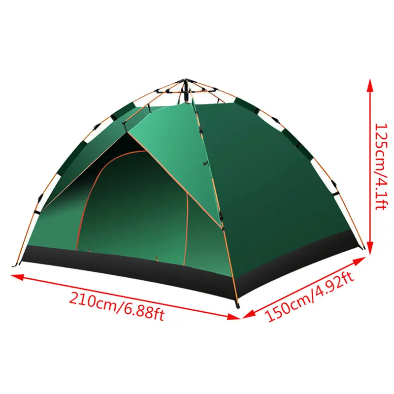 Camping Tent, 2/3 Person Automatic Instant Pop Up Tent, Portable Lightweight Waterproof Tents For Outdoor, Travel, Camping, Backyard, Patio, Garden, Beach, Hiking For Mother's, Father's, Children's, Birthday, Valentine's, Christmas, Family Holiday Party 4