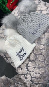 Product Review of Royal Icon Personalised Kids Hats - Cute & Cozy Double Pom Pom Knitted Hat for Boys and Girls - 2-5 Years Ri674 from S**h 0