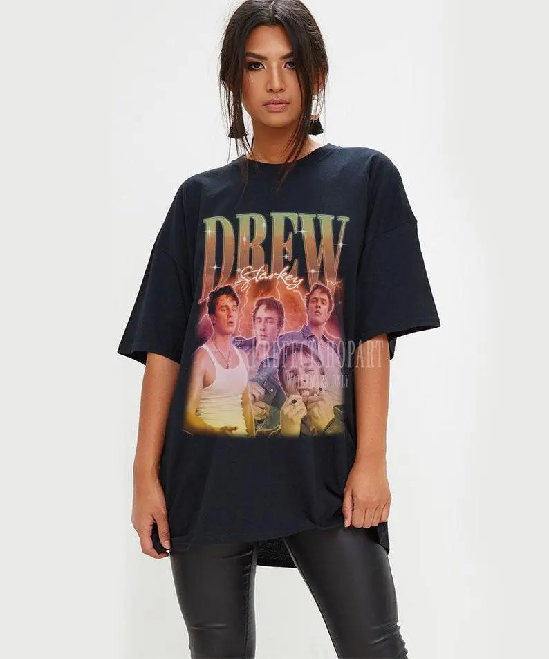 DREW STARKEY Retro T-shirt - Drew Starkey Bootleg Tees, Drew Starkey Long Sleeve Shirt, Drew Starkey Homage Shirt, Drew Starkey Kids Tee Cotton Top