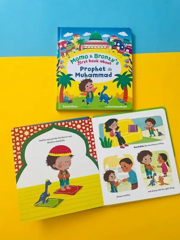 Momo & Bronty's First Book About Prophet Muhammad ﷺ (Board Book) 1