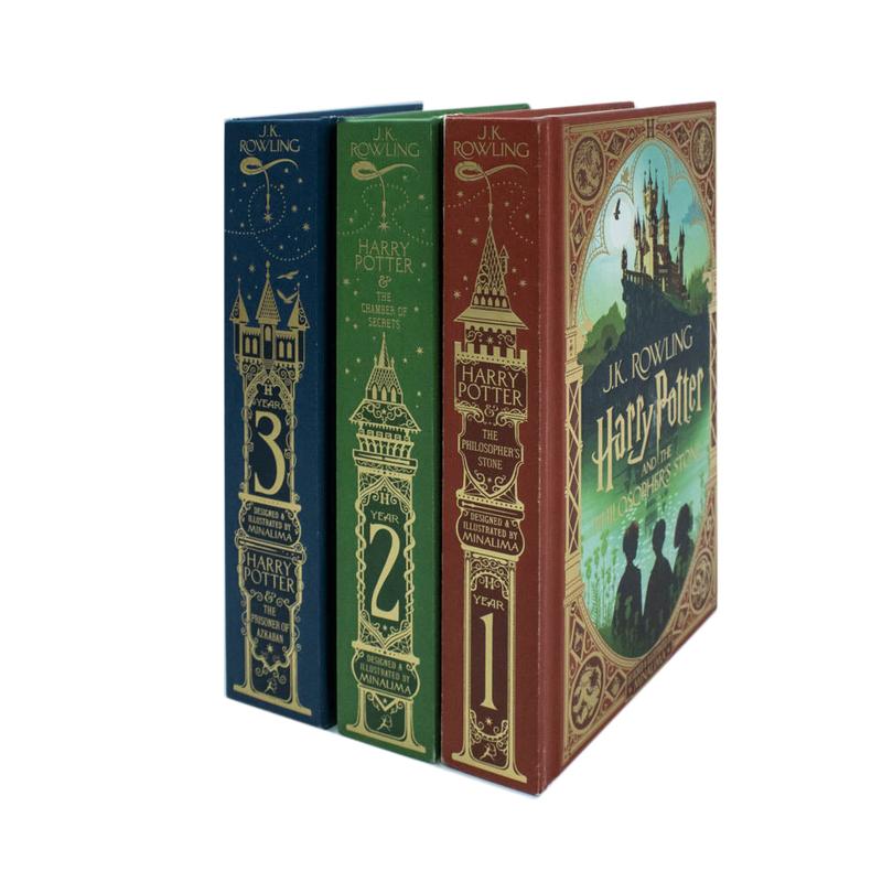 Harry Potter Mina Lima Edition Series Collection 3 Books Set by J.K. Rowling (The Chamber of Secrets,The Philosopher’s Stone & Prisoner of Azkaban) 0