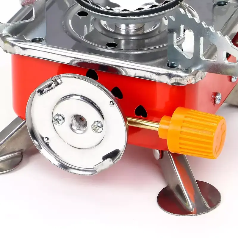 Outdoor Picnic Gas Burner Camping Hiking Fishing Mini Butane Stove Cooker 6