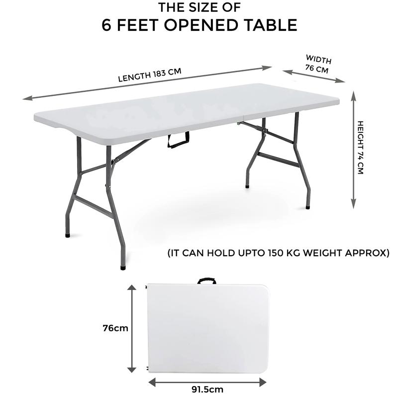 Catering Camping Heavy Duty Folding Trestle Table Picnic BBQ Party 4ft 5ft & 6ft 8