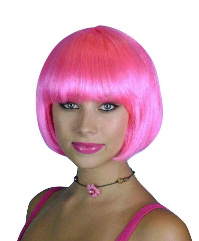 ** SALE** WIG PINK LADIES WOMENS FASHION SHORT BOB STYLE WIG FANCY DRESS UP HEN BIRTHDAY PARTY COSPLAY HOUSE WARMING DISCO SEXY HALLOWEEN ACCESSORY 4