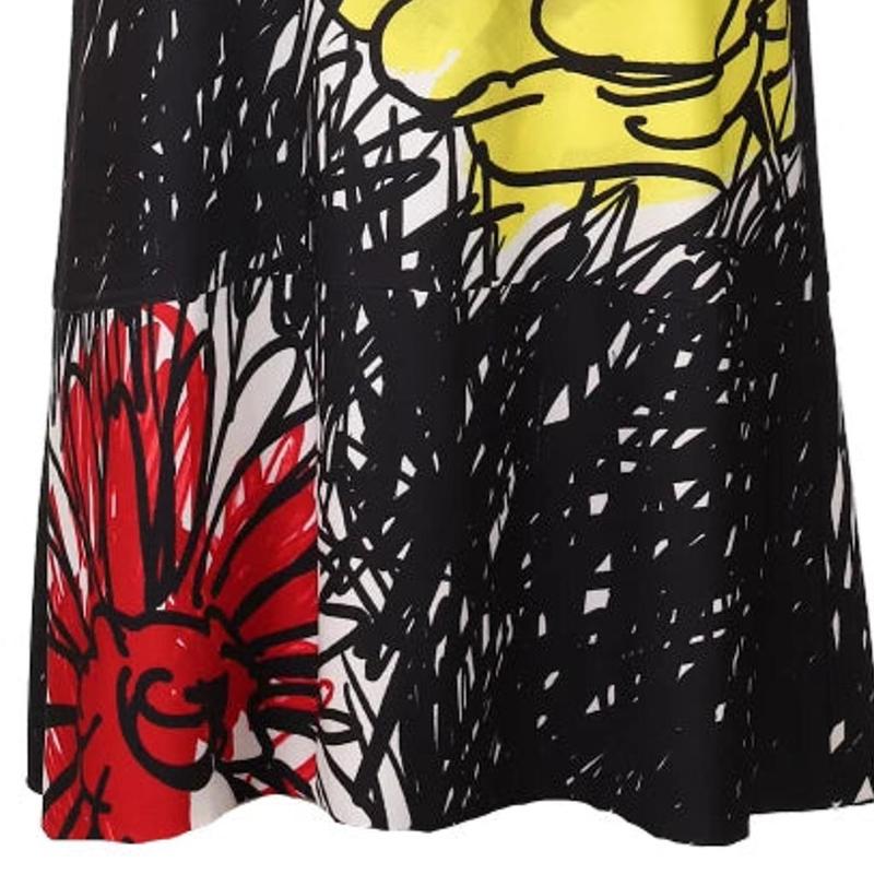 Boutique Moschino Floral Mini Dress - Medium Multicoloured Polyester Blend 4