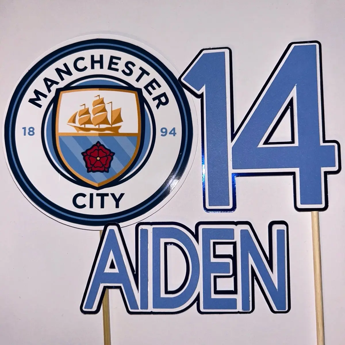 Personalised Football Team Cake Topper - Perfect for Celebrations - Ornaments, Decor
