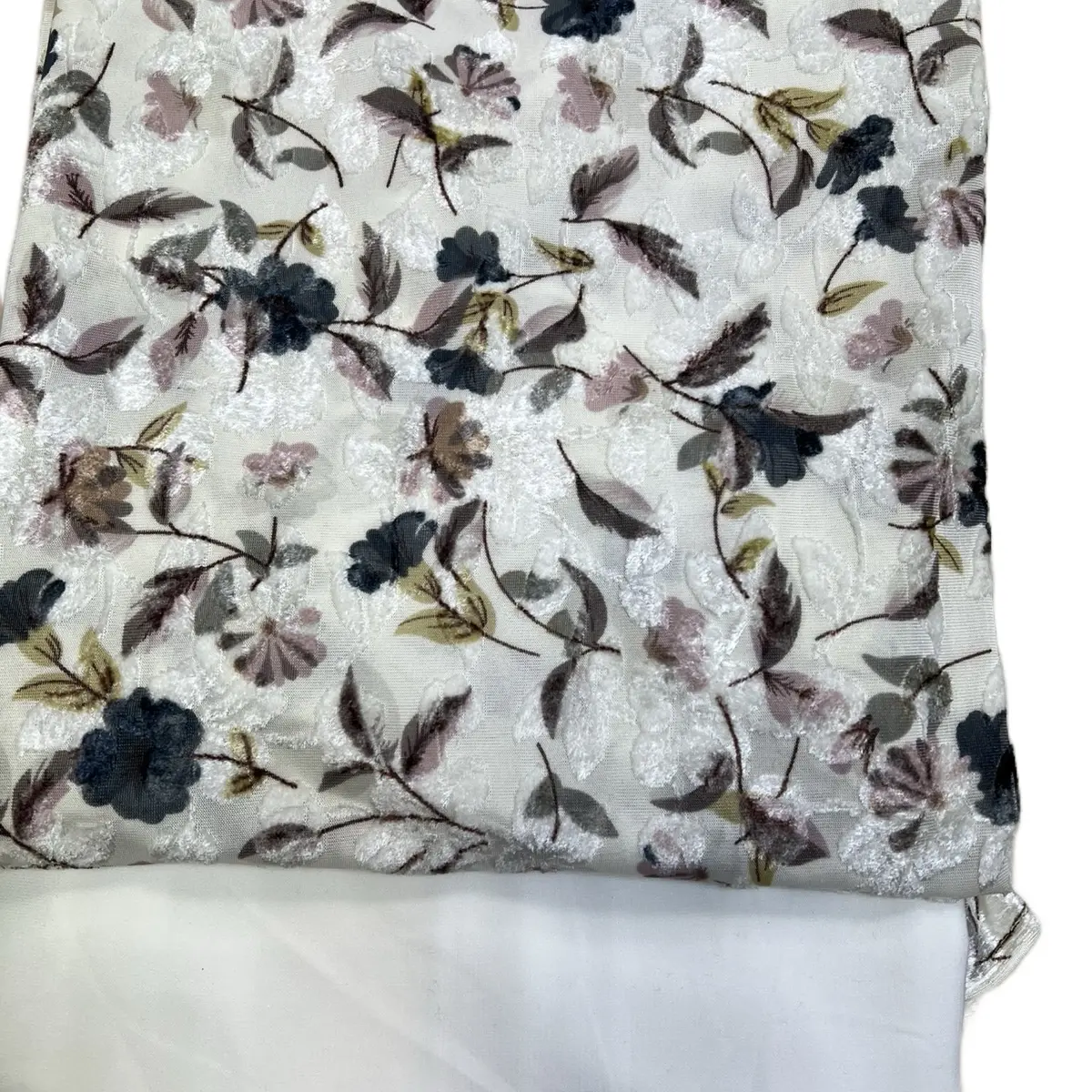 Printed velvet palachi with crepe Salwar