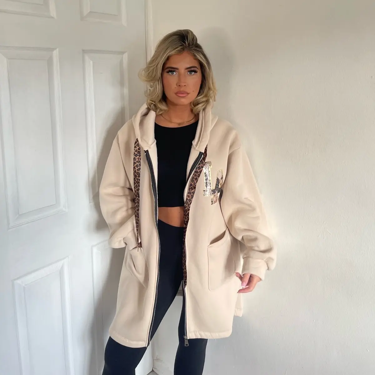 LA hooded jacket