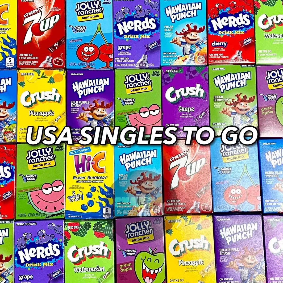 American Singles to Go Drink Mixes - Various Flavours