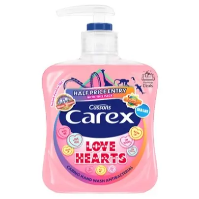Carex Love Hearts Antibacterial Handwash 6 X 250ML 1