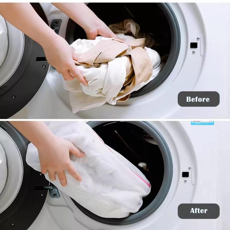 Zippered Mesh Laundry Bags for Washing Clothes, Socks, and Lingerie Multi-functional Durable Rectangle Apparel Wash Bags Accessories 5