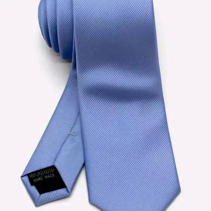 Men's Tie Plain Ties Satin Solid Color Slim Skinny Smart Party Wedding Thin Neck 7