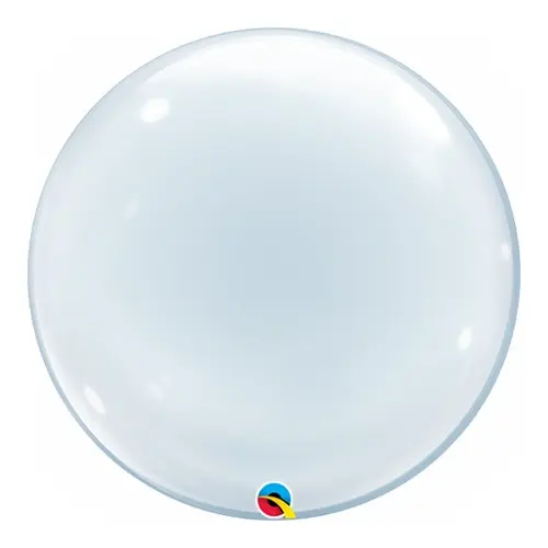 Clear Deco Bubble Helium Qualatex Balloon 51cm / 20 in