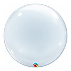 Clear Deco Bubble Helium Qualatex Balloon 51cm / 20 in
