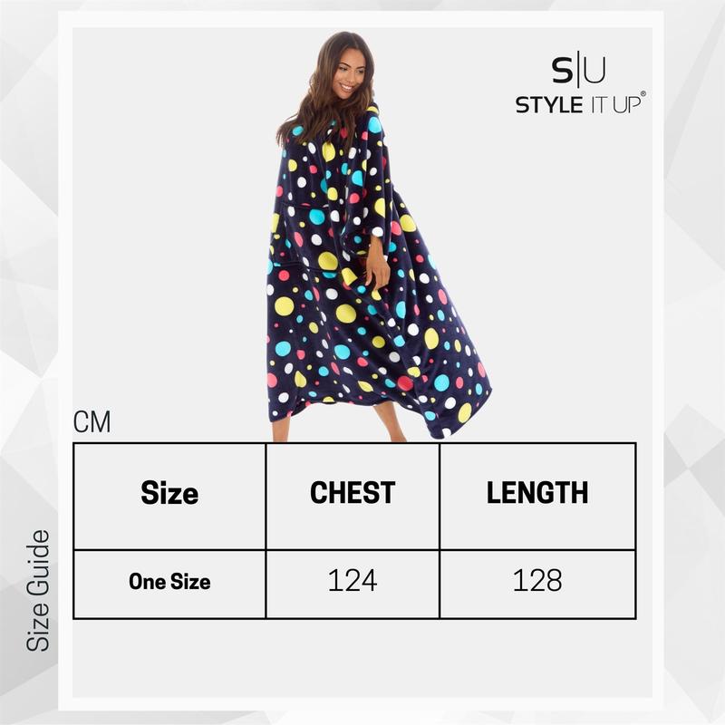 Style It Up Women's Oversized Fleece Hoodie Blanket with Kangaroo Pocket - Comfortable, Womenswear 8
