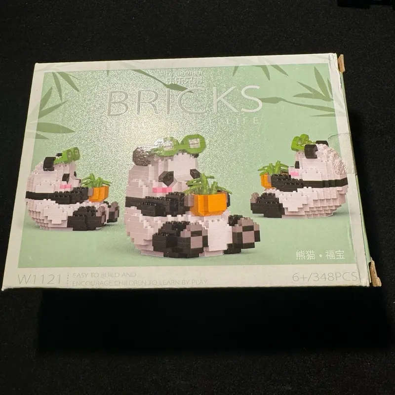 Panda Building Blocks - Classic & Novelty Toy for Kids - 348 Pieces 5