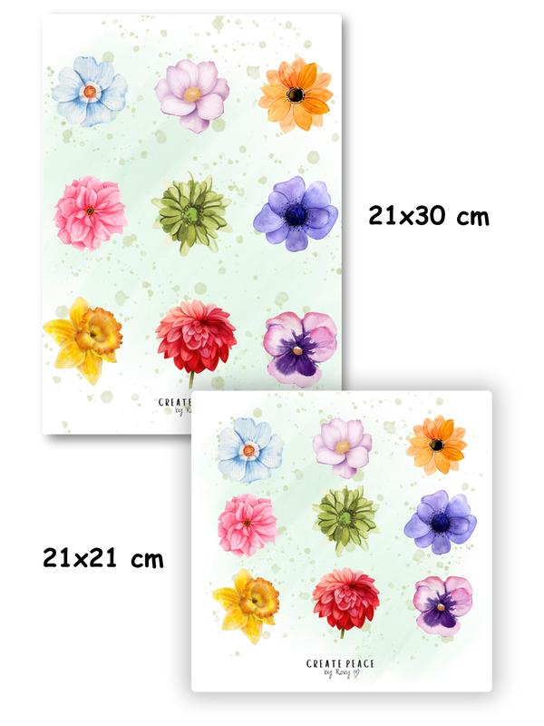 Create Peace by Roxy: Set of 2 Cute Laminated Colouring Book Page Protectors (Nature Theme) 5