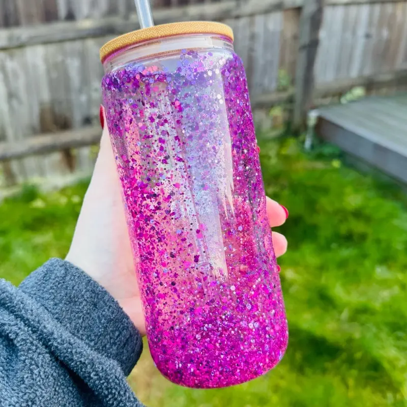 Personalised Snow Globe Tumble - Perfect for Drinks - Drinkware 0