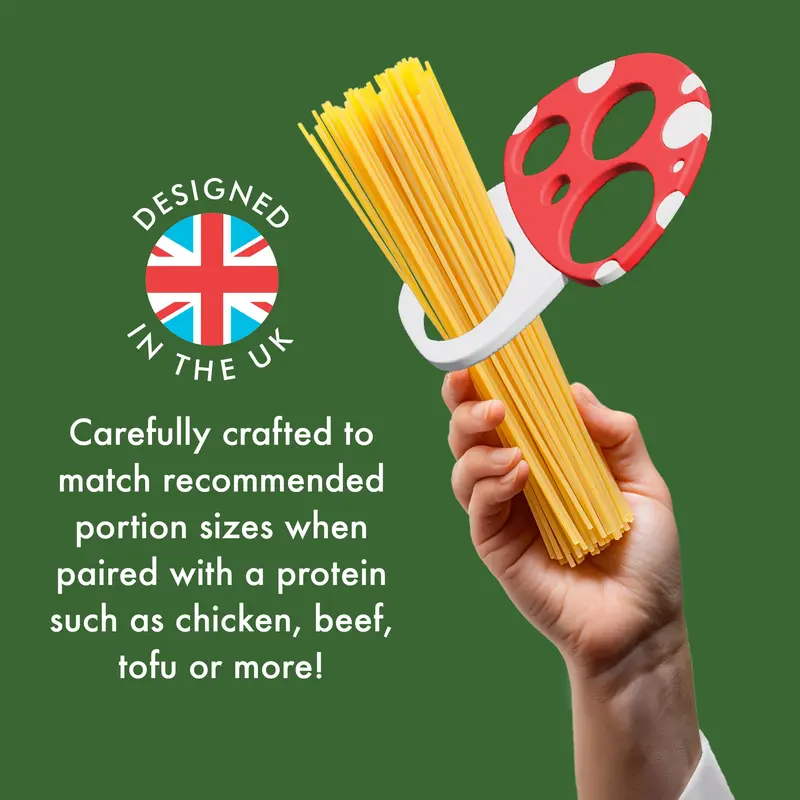 Pasta Measuring Tool - Spaghetti Measuring Tool - Portion Control - Serving Size Measurer - Quirky Mushroom Design - Fun and Unusual Kitchen Gadgets & Accessories - Home Cooking Essentials  Lightweight Utensils Shaped 1