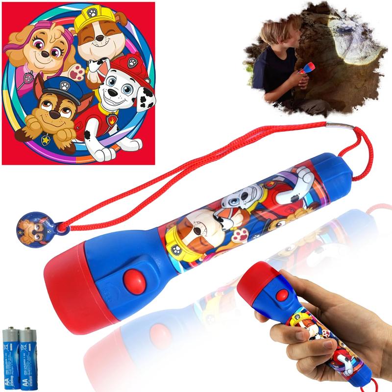 16cm Plastic Paw Patrol Big LED Torch for Kids, Children Christmas Present Flashlight, Xmas Gift, Nightlight Torch 1