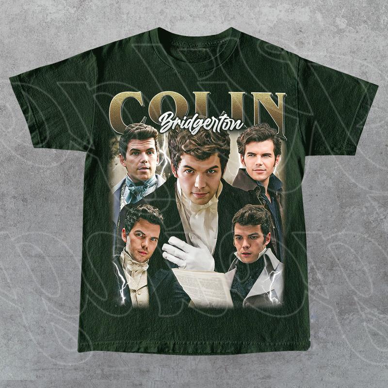 Limited Colin Bridgerton Vintage Shirt, Gift For Woman and Man Unisex T-Shirt, Bootleg Graphic Tee, All Weather Clothing, Cotton Pullover, Size Available Up To 3XL 3