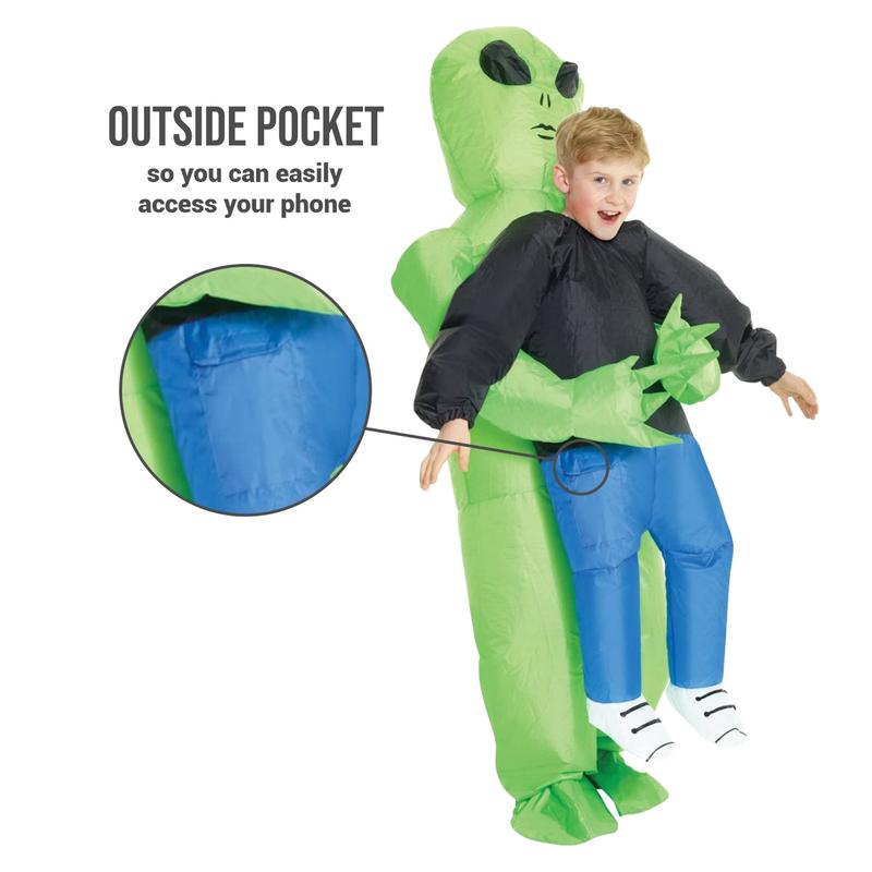 Morph Alien Costume for Kids, Inflatable Alien Costume, Abducted by Aliens Costume, Alien Blow Up Costume 4