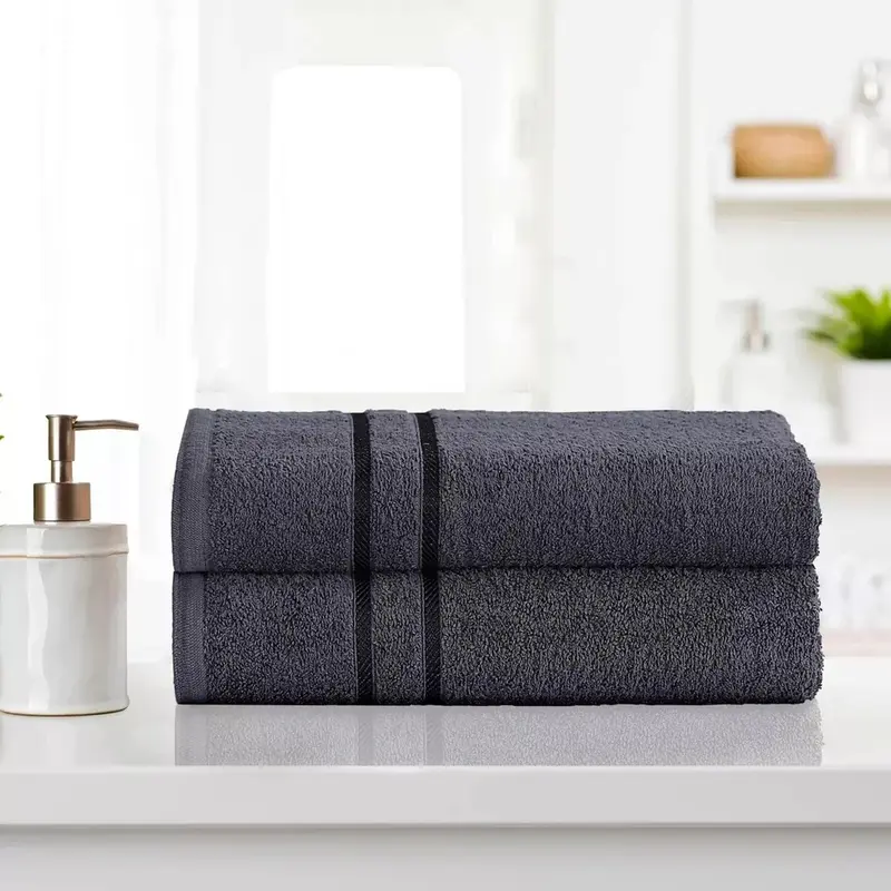 2x Luxury Towel Bath Sheet Set – Soft, Absorbent, 100% Cotton, Large Spa Towels 2