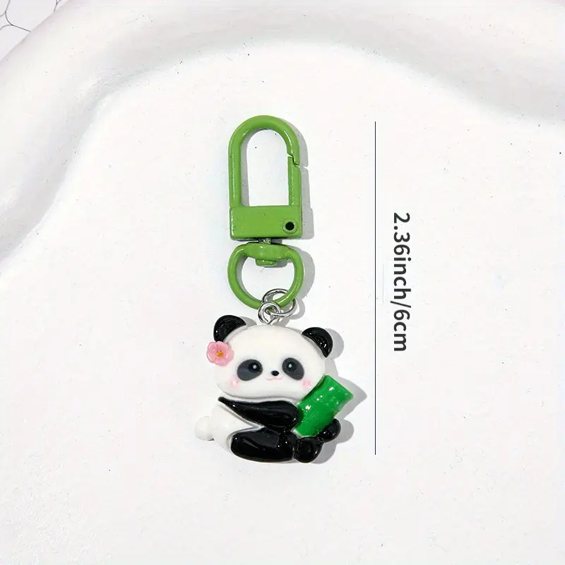 Product Introduction of (Giveaway) 1pcs Cute Cartoon Panda Keychains, Aluminum Alloy Uncharged Key Ring Charms for Backpacks, Bags, Perfect Gift for Family and Friends 7