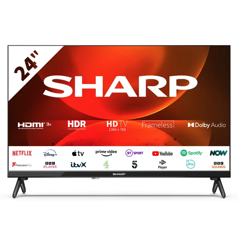 Sharp Android Smart TV, 24 Inch HD Ready 0