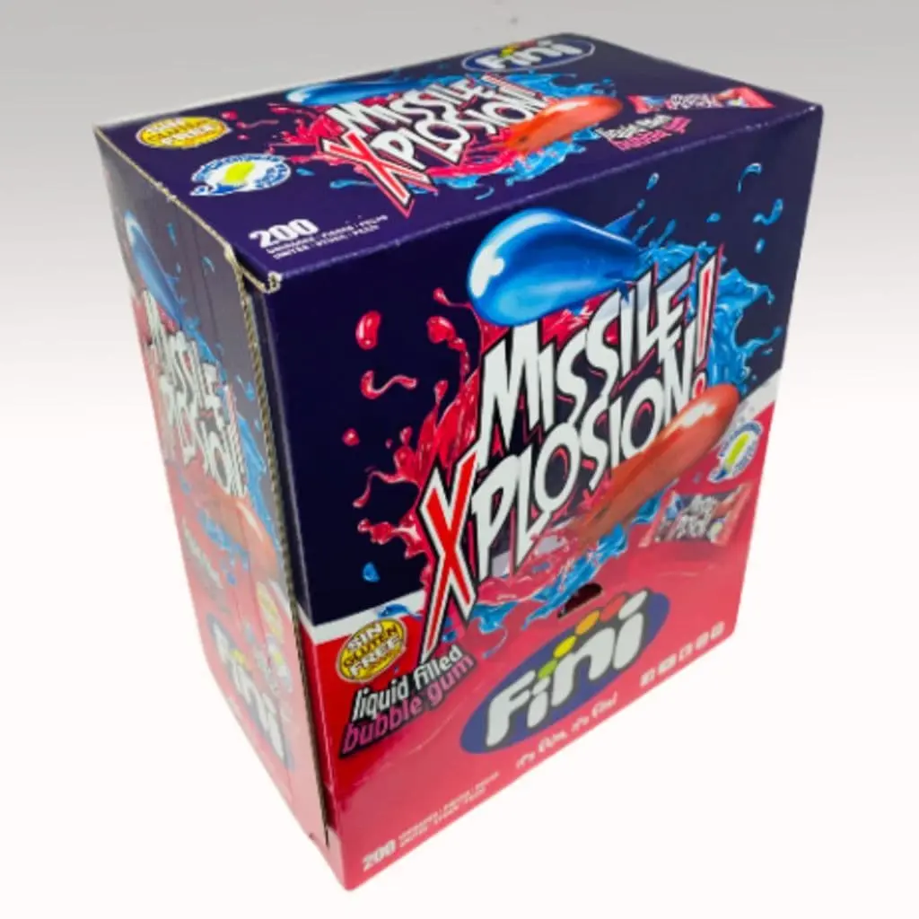 FINI MISSILE XPLOSION BUBBLEGUM 200 COUNT
