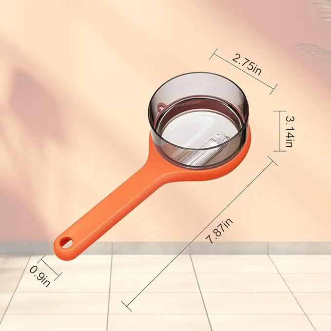 Peeling Knife with Storage Box, 2024 New Peeler with Storage Bucket, Multifunctional Double Sided Stainless Steel Blade Peeler and Carrot Vegetable Fruit Peeler Peeling Knife Box 8