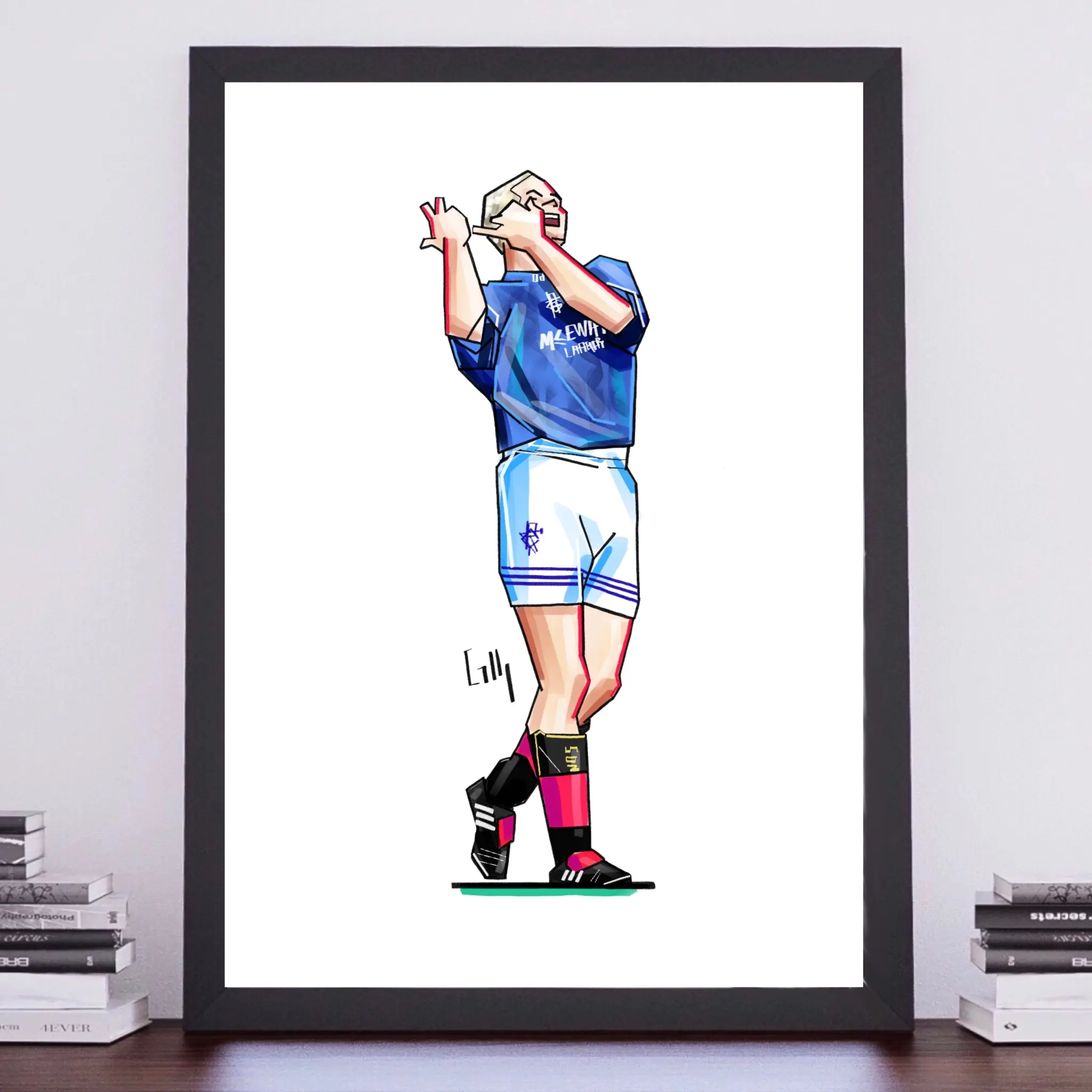 A4 Art Print - Gazza Being Gazza