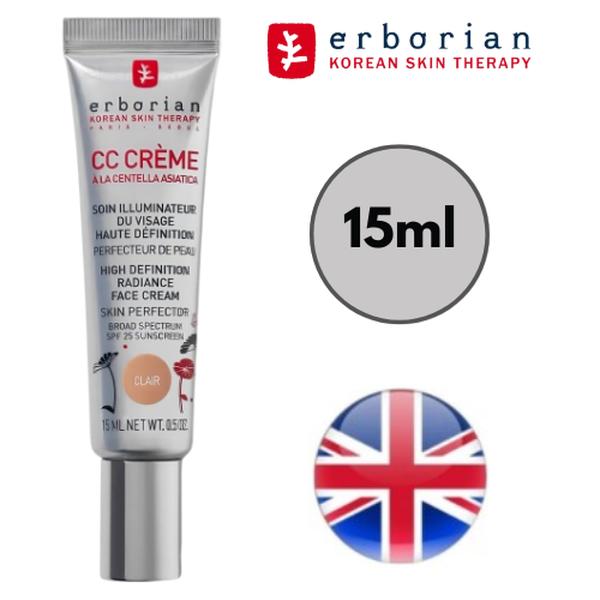 Erborian CC Cream: Lightweight Skin Perfector with Centella Asiatica, Anti-Aging Vitamin B3 & Moisturizers - Skincare 0