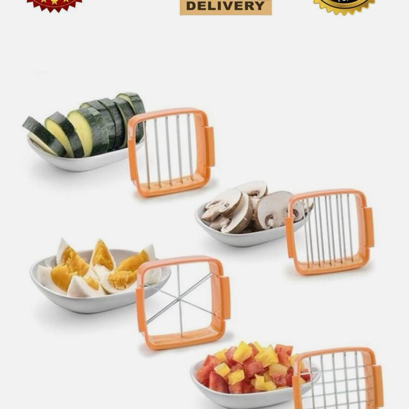 Multi Slicer, Chopper and Dicer - Kitchen Utensils for Efficient Food Preparation Steel Lid 3