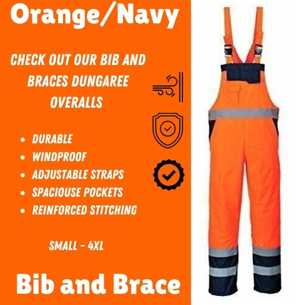 Product Introduction of Bib & Brace Overall Dungaree Waterproof Windproof Durable  Adjustable Straps and Multiple Pockets Jumpsuit Uniforms Clothing - Menswear Long Outdoor Small - 4xl Sleeveless 1