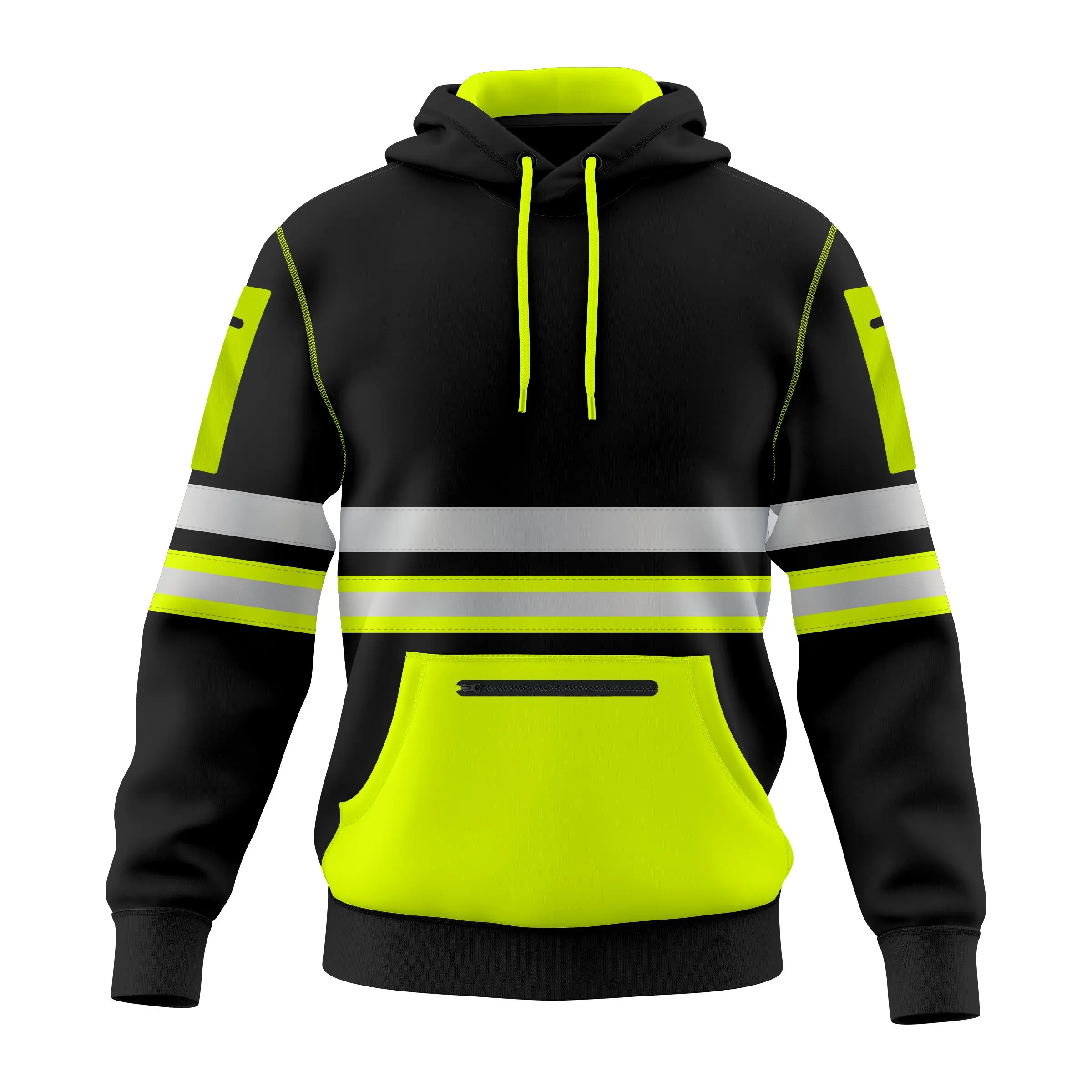 mymixtrendz Mens Outdoor Hoodie Pullover with Black Contrast Regular Fit  Zip Pockets Menswear Clothing  Hooded Sweatshirt Top UK Size S-XXL
