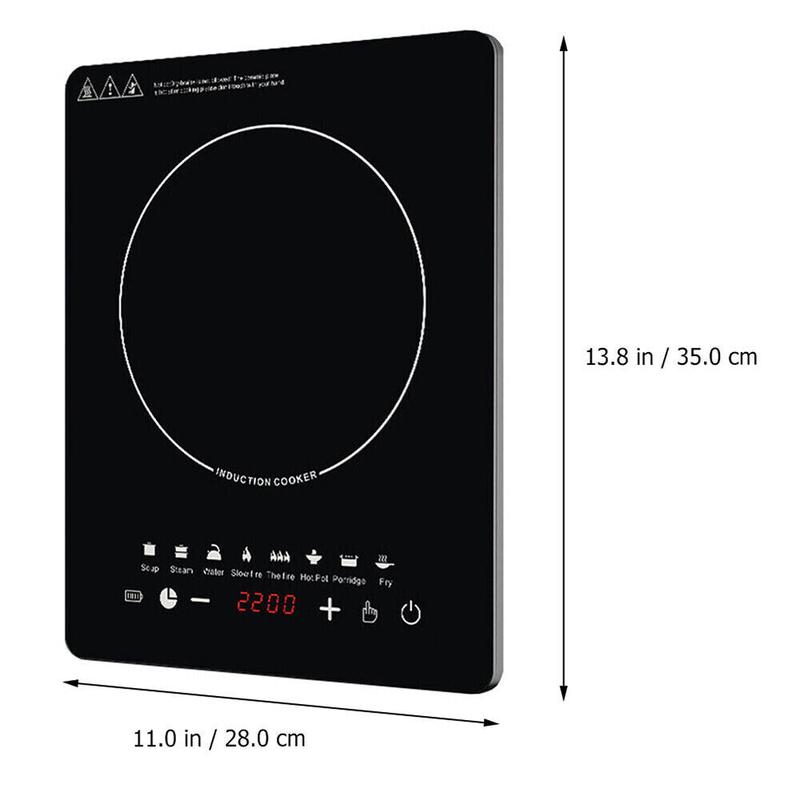 2200W Single Electric Induction Hob Hot Plate Cooker Portable Table Top Hob 7