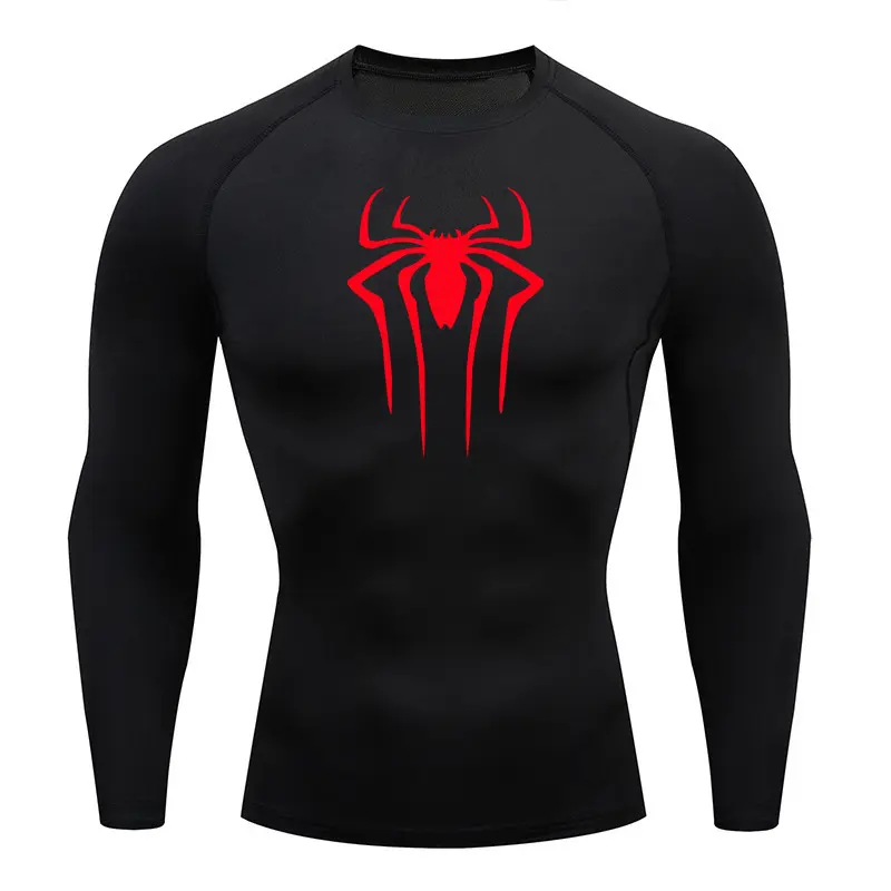 The New  Sun Protection Sports Second Skin Running T-shirt Men's Fitness  Long Sleeves Compression Shirt Workout Clothing 2025