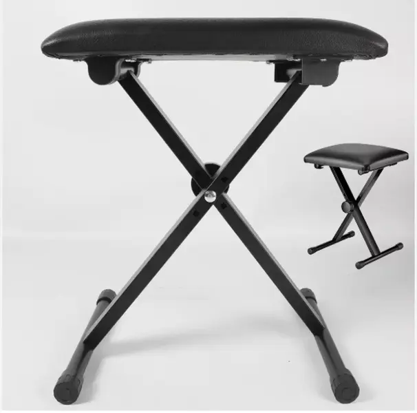 Piano Keyboard Stool/chair/bench Black Padded Seat Cushion Adjustable Height