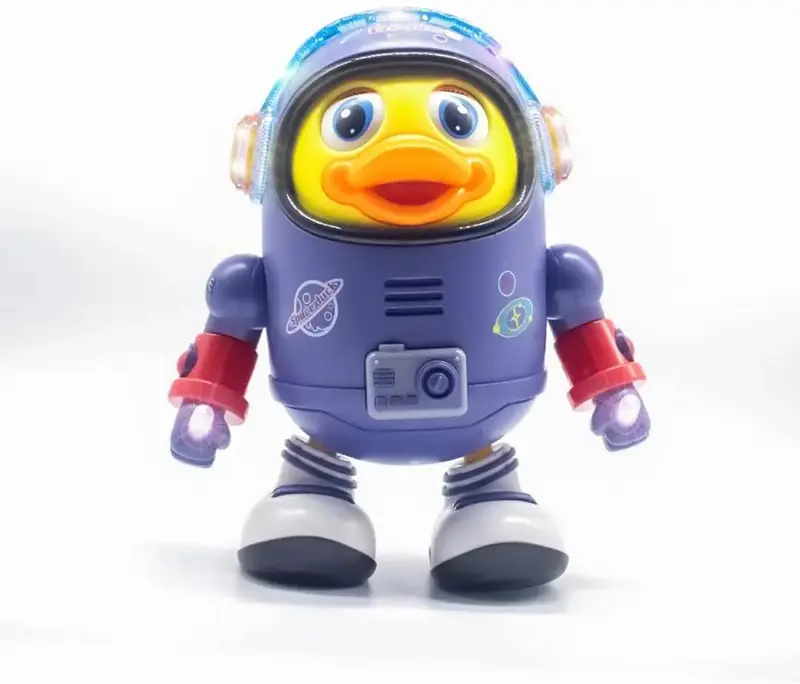 NEW Space Duck Dancing Robot with Light Music Cartoon Walking Sensory Educational Kids Toys Gift Set Multicoloured Kids Gift 2