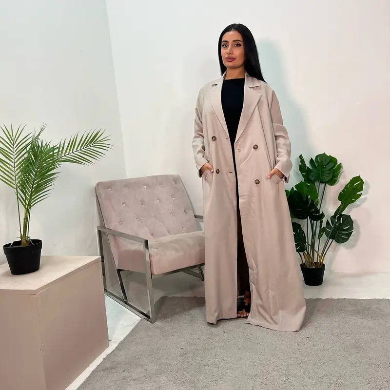 Ladies oversized button boyfriend lightweight duster coat onesize uk 6-16 2