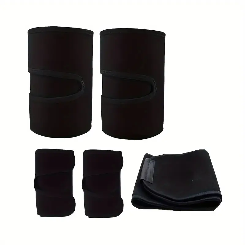 2pcs Shape Your Thighs Instantly With Sports Leg Sleeve, Black Leg Shaping Band, Sports Thigh Sleeves - Enhance Your Workout With Sweat. 3