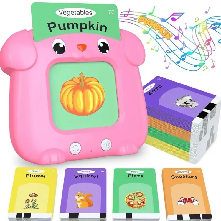 Talking Flash Cards,Preschool Learning Reading Machine with 384 Sight Words,Montessori Interactive Toys,Toddler Learning Early Educational Toys Gifts for Age 3+ Years Old Boys and Girls 0