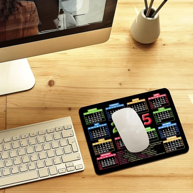 2025 Calendar Gaming Mouse Pad - Non-Slip Rubber Base, Rectangular Desk Mat for Men, Women & Girls, Office & Laptop Compatible, 9.5x7.9 inches 3