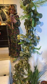 Product Review of Women's Floral Print Embroidered Trim Bishop Sleeve Notch Neck A-line Long Dress, Dresses for Women, Boho Spring & Fall Summer, Maxi Dresses for Vacation, Holiday Dresses, Belleza Fits, Womenswear from 🇦**🇶 0