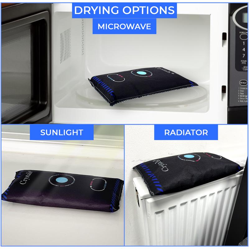 1/2/3/4PC 1kg Car Home Dehumidifier Large Dry Bag Moisture Killer Absorber Pad Reusable 3
