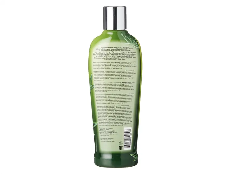 Pro Tan Radically Hemp Ultra Powerful 10X Dark Tanning Antioxidant Gelee Accelerator, Lotion, (250ml), Bronzer And Tingle Free, Oil Free, Softening And Smoothing, Suitable For All Skin Types, 10X Unipertan Accelerating Complex. 1
