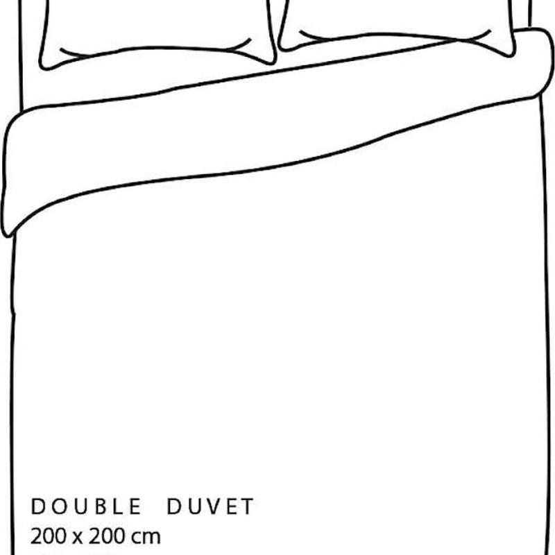 Sleepdown Essential santin panel duvet set white 1