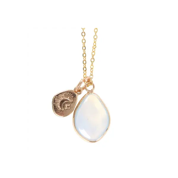 Opalite Manifestation Necklace for Personal Growth and Wellbeing 2